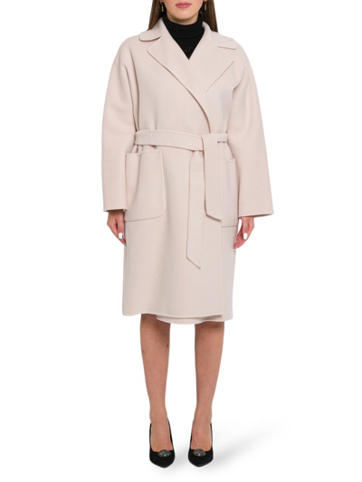 Shop Weekend Max Mara Rovo Belted Long In White