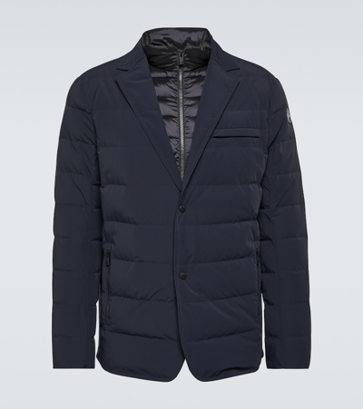 Shop Fusalp Alban Down-filled Blazer In Blue