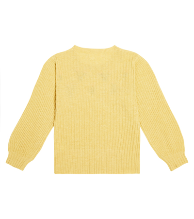 Shop Morley Tikka Embroidered Wool-blend Sweater In Yellow
