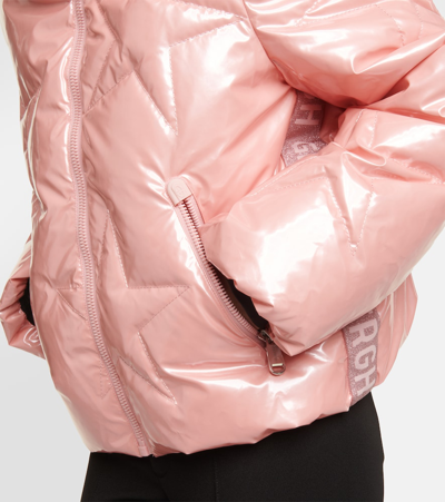 Shop Goldbergh Glamstar Down Ski Jacket In Pink