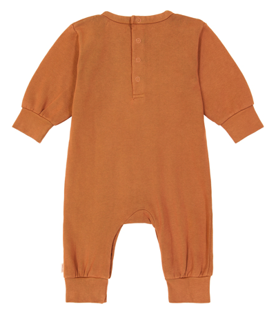 Tinycottons Baby Merci Cotton Playsuit In Brown