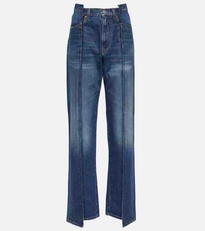 Shop Victoria Beckham Straight Jeans In Blue