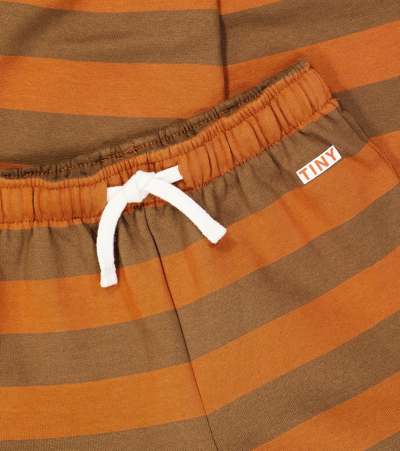 Tinycottons Tiny Stripes Cotton-blend Sweatpants In Multicoloured