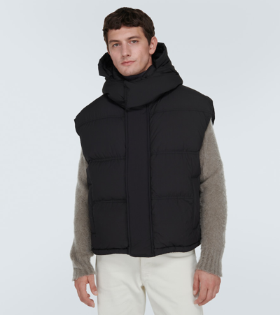 Shop Ami Alexandre Mattiussi Puffer Down Vest In Black