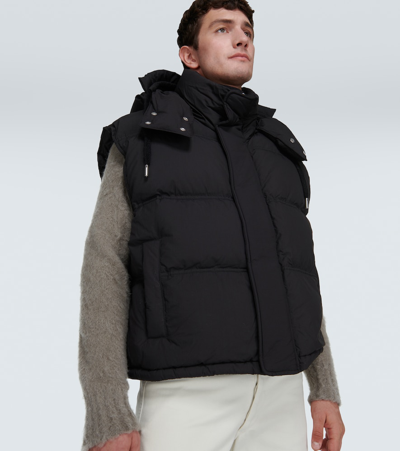 Shop Ami Alexandre Mattiussi Puffer Down Vest In Black