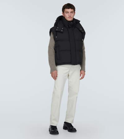 Shop Ami Alexandre Mattiussi Puffer Down Vest In Black