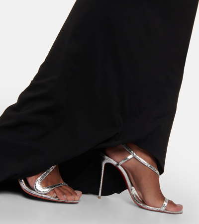 Laquan Smith Low-rise Midi Skirt In Black