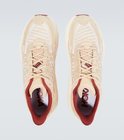 Shop Hoka One One Clifton Ls Sneakers In Neutrals