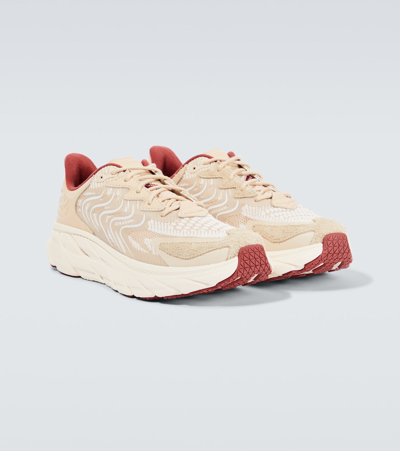 Shop Hoka One One Clifton Ls Sneakers In Neutrals