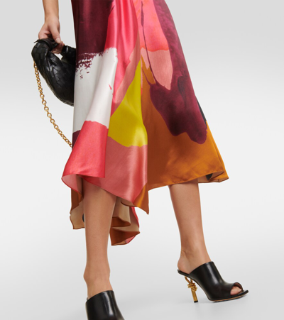 Shop Roksanda Printed Silk Satin Maxi Dress In Multicoloured