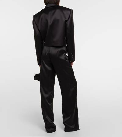 Magda Butrym Lvr Exclusive Silk & Wool Blazer In White