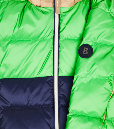 Shop Bogner Fritz Colorblocked Down Ski Jacket In Multicoloured
