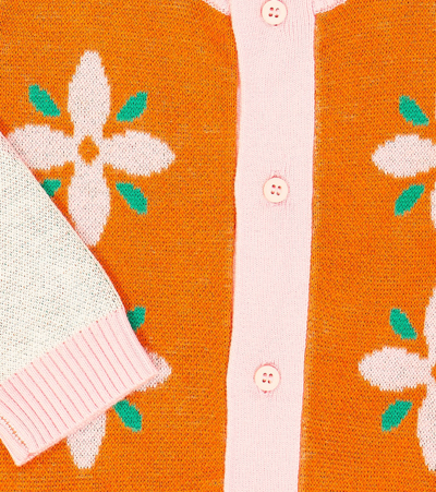 TINY FLOWERS棉质与羊毛开衫