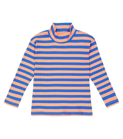 Shop Tinycottons Stripes Cotton-blend Top In Multicoloured