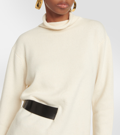 Shop Tom Ford Cashmere Turtleneck Sweater In White