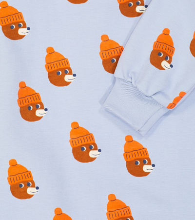 Tinycottons Baby Bears Cotton-blend Playsuit In Multicoloured