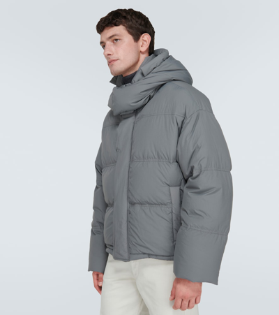 Shop Ami Alexandre Mattiussi Puffer Down Jacket In Grey
