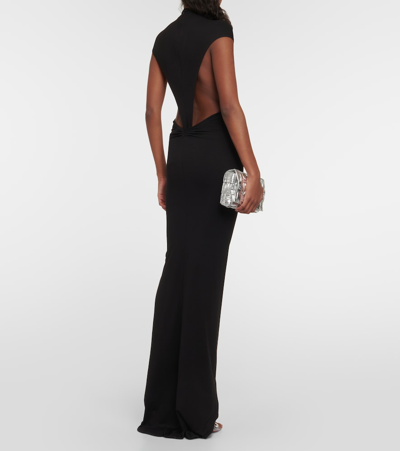 Laquan Smith Triangular Bodysuit In Black