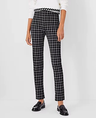 Shop Ann Taylor The Audrey Pant In Check In Black