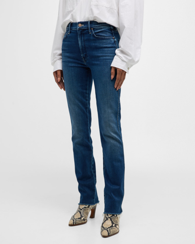 Shop Mother The High Waist Rascal Slice Sneak Fray Jeans In Sake To Me