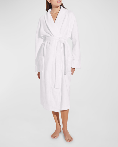 Shop Eberjey Terry Long Robe In White