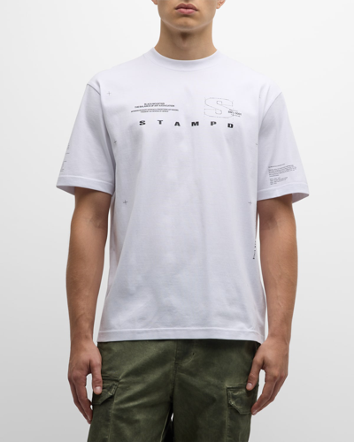 Shop Stampd Men's Mountain Transit Relaxed T-shirt In White
