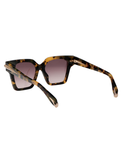 Shop Roberto Cavalli Src002m Sunglasses In 0agg Brown