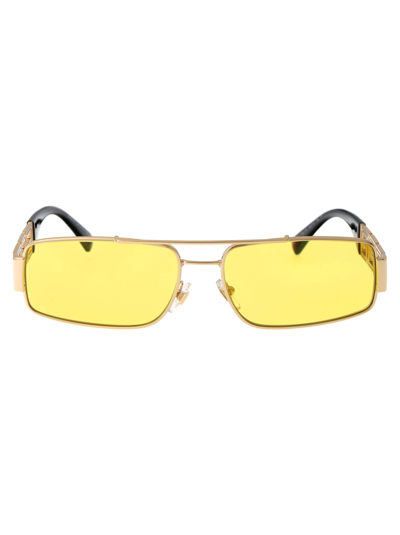 Shop Versace 0ve2257 Sunglasses In 1002c9 Gold