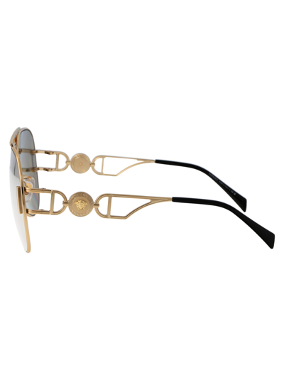 Shop Versace 0ve2255 Sunglasses In 10026g Gold