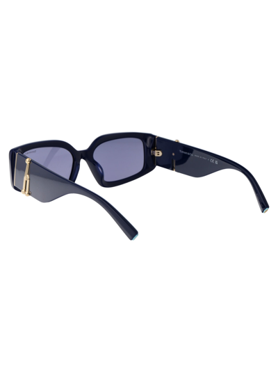 Shop Tiffany &amp; Co. 0tf4208u Sunglasses In 83852s Spectrum Blue