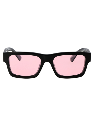Shop Prada 0pr 25zs Sunglasses In 1zb05z Black Dark Pink Polar