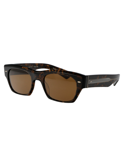 Shop Oliver Peoples Kasdan Sunglasses In 174753 Walnut Tortoise