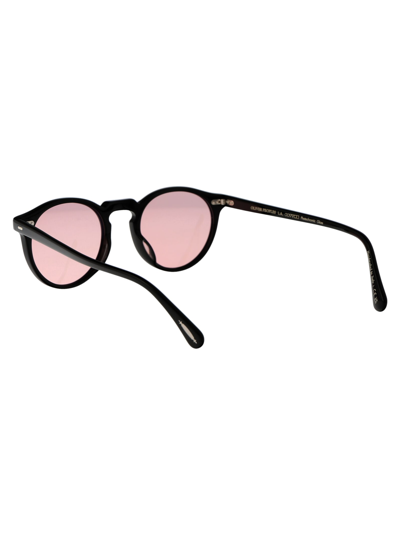 Shop Oliver Peoples Gregory Peck Sun Sunglasses In 10054q Black
