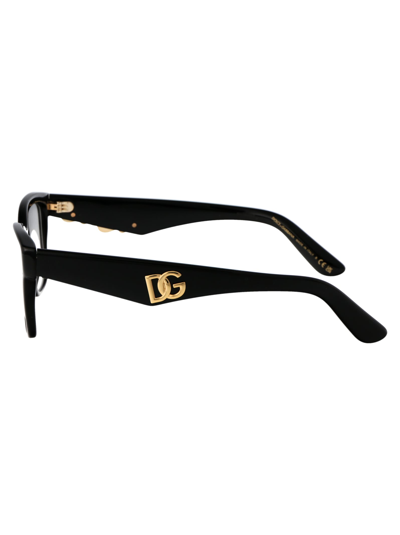 Shop Dolce &amp; Gabbana Eyewear 0dg3370 Glasses In 501 Black