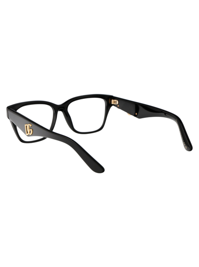 Shop Dolce &amp; Gabbana Eyewear 0dg3370 Glasses In 501 Black
