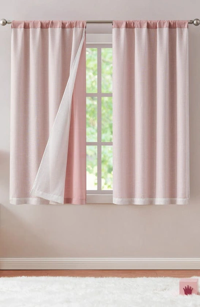 Shop Vcny Home Set Of 2 Ellie Blackout Panel Pair Curtain Panels In Blush