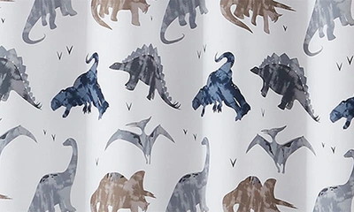 Shop Vcny Home Set Of 2 Dino Print Darkening Curtain Panels In Blue/ Grey