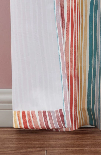 Shop Vcny Home Set Of 2 Gabbie Stripe Darkening Curtain Panels In Pink Multi