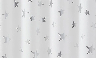 Shop Vcny Home Set Of 2 Jacob Star Foil Panel Darkening Curtain Panels In White/ Silver