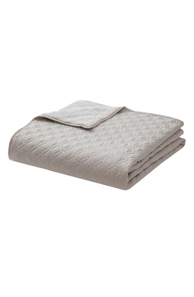 Shop Vcny Home Pera Faux Fur Quilt & Sham Set In Taupe