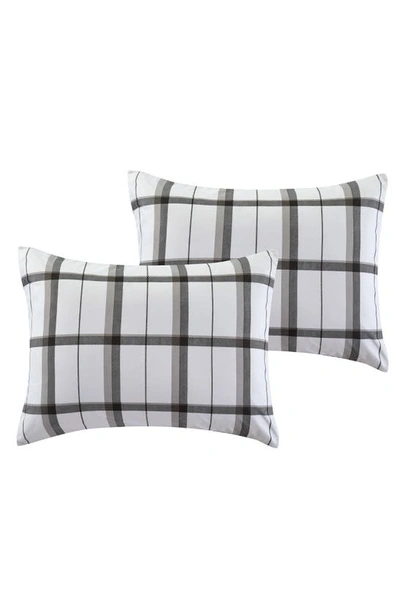 Vcny Home Ivy Plaid Comforter & Sham Set In Grey