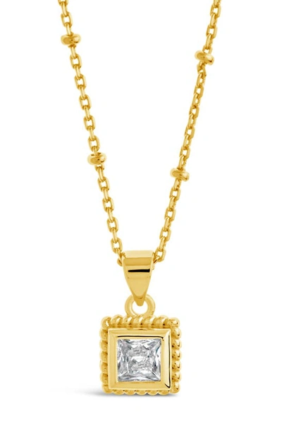 Sterling Forever Cassia Cubic Zirconia Pendant Necklace In Gold