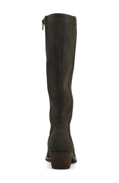 White Mountain Footwear Altitude Tall Boot In Army/ Suede