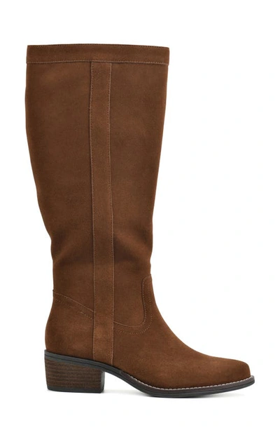 White Mountain Footwear Altitude Tall Boot In Hazel/ Suede