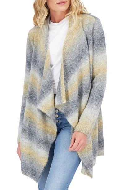 Shop Lucky Brand Ombré Open Front Cardigan In Blue Multi