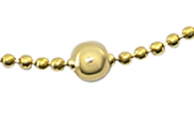 Shop Candela Jewelry 14k Yellow Gold Beaded Ball Chain Anklet