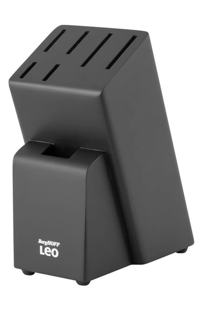 Berghoff Leo 6-piece Knife Block Set In Black/ Silver
