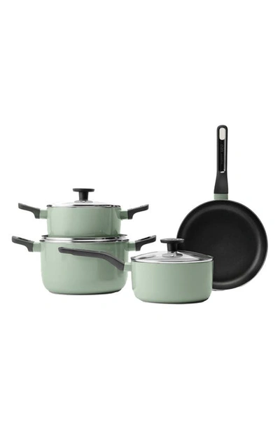 Berghoff Leo 7-piece Cookwear Set In Green/ Black