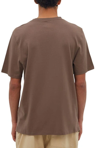 Shop Bench Bolton Heritage Cotton T-shirt In Chocolate