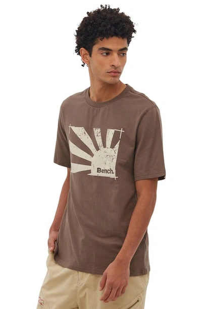 Shop Bench Bolton Heritage Cotton T-shirt In Chocolate